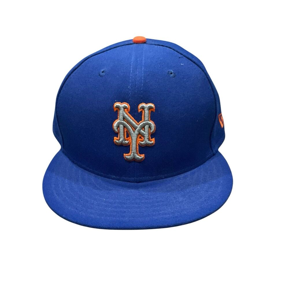 New York Mets New Era Fitted Hat Blue MLB Players Alt Size 8 Cap